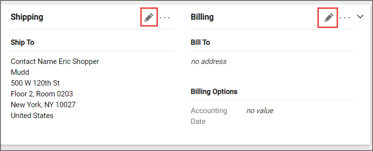 CU Marketplace Edit Shipping and Billing