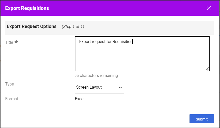 CU Marketplace Export Screen