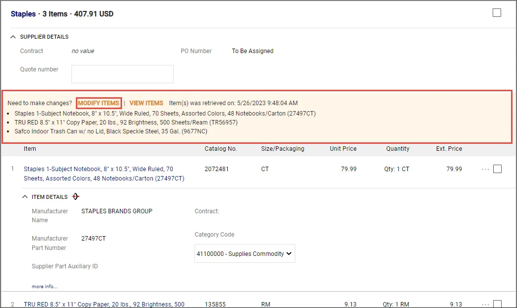 CU Marketplace Modify Items